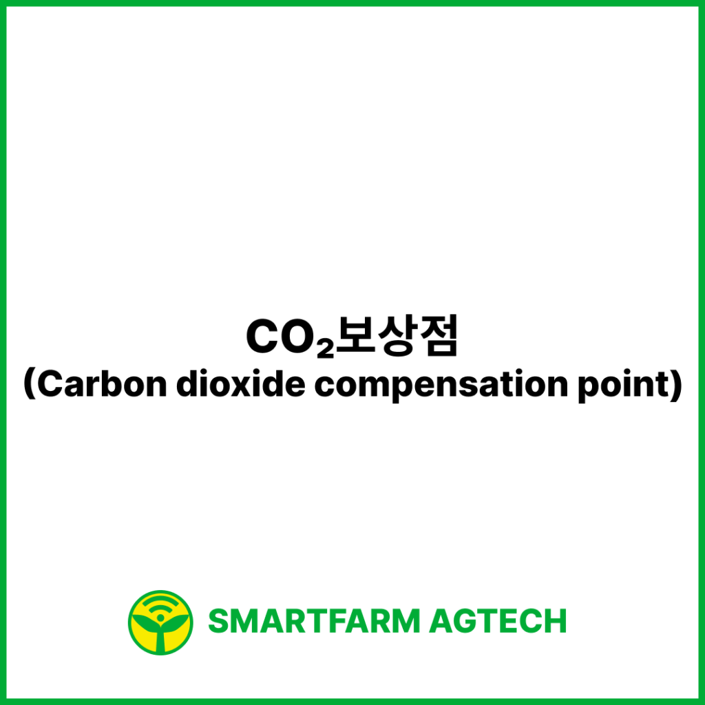 CO₂보상점(Carbon dioxide compensation point) | 스마트팜피디아 (Smartfarm Pedia)