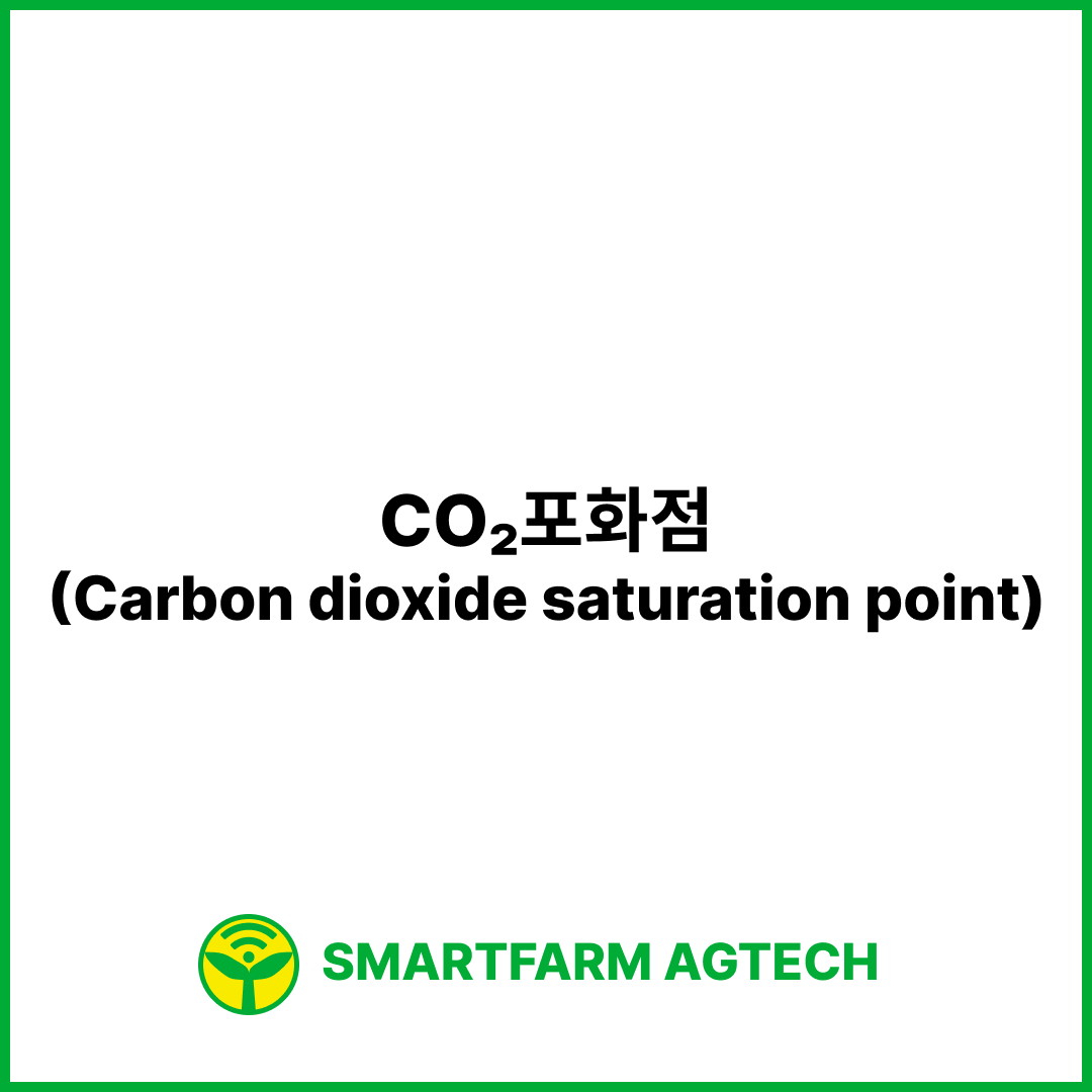 CO₂포화점(Carbon dioxide saturation point) | 스마트팜피디아 (Smartfarm Pedia)
