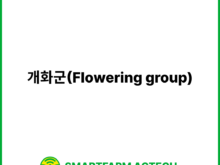 개화군(Flowering group) | 스마트팜피디아 (Smartfarm Pedia)