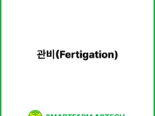 관비(Fertigation) | 스마트팜피디아 (Smartfarm Pedia)