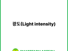 광도(Light intensity) | 스마트팜피디아 (Smartfarm Pedia)