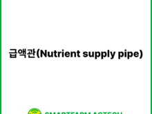 급액관(Nutrient supply pipe) | 스마트팜피디아 (Smartfarm Pedia)