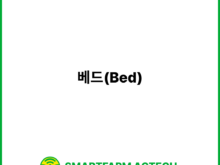 베드(Bed) | 스마트팜피디아 (Smartfarm Pedia)