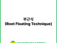 부근식(Root Floating Technique) | 스마트팜피디아 (Smartfarm Pedia)