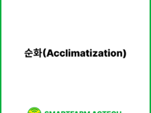 순화(Acclimatization) | 스마트팜피디아 (Smartfarm Pedia)