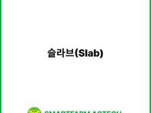 슬라브(Slab) | 스마트팜피디아 (Smartfarm Pedia)