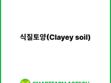 식질토양(Clayey soil) | 스마트팜피디아 (Smartfarm Pedia)