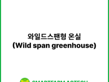 와일드스팬형 온실(Wild span greenhouse) | 스마트팜피디아 (Smartfarm Pedia)