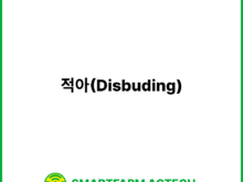 적아(Disbuding) | 스마트팜피디아 (Smartfarm Pedia)