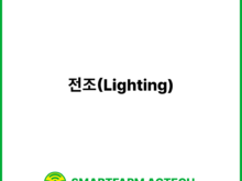 전조(Lighting) | 스마트팜피디아 (Smartfarm Pedia)