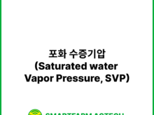 포화 수증기압(Saturated water Vapor Pressure, SVP) | 스마트팜피디아 (Smartfarm Pedia)