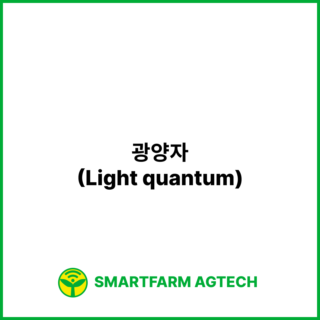 광양자(Light quantum) | 스마트팜피디아 (Smartfarm Pedia)