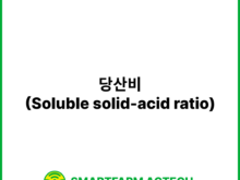 당산비(Soluble solid-acid ratio) | 스마트팜피디아 (Smartfarm Pedia)