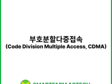 부호분할다중접속(Code Division Multiple Access, CDMA) | 스마트팜피디아 (Smartfarm Pedia)