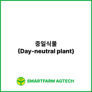 중일식물(Day-neutral plant) _ 스마트팜피디아 (Smartfarm Pedia)