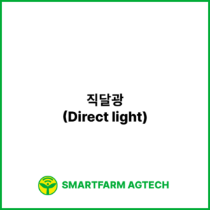 직달광(Direct light) | 스마트팜피디아 (Smartfarm Pedia)